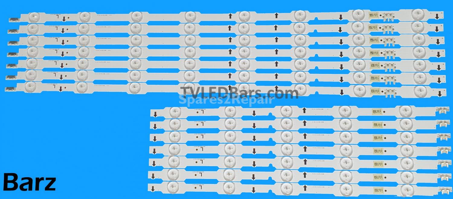 Barz LED Backlight Array Samsung BN96-34251A + BN96-34252A 55" CY-GH055HGLV3H CY-GH055HGLV3V DUGE-550DCA-R5 + DUGE-550DCB-R5 14pcs