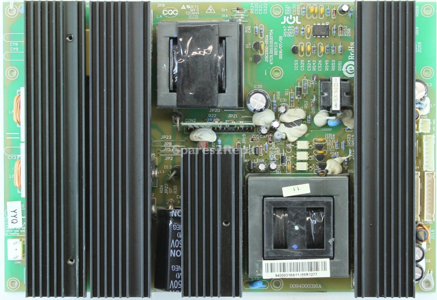 Bauer DTK47 - PSU - JSK3350-050A - REV:1.3 - 47131.210.0.0120704 - 0094000316A