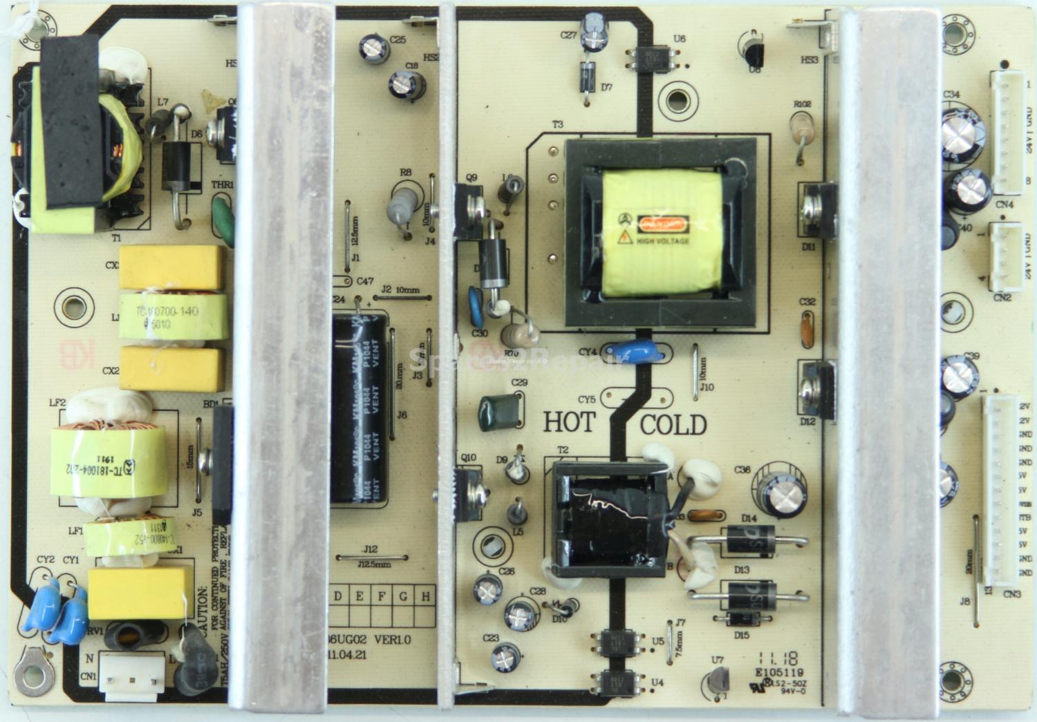 Bush BLCD32H8 - PSU - VP136UG02 VER1.0 - 860-AZO-VP136UG02R