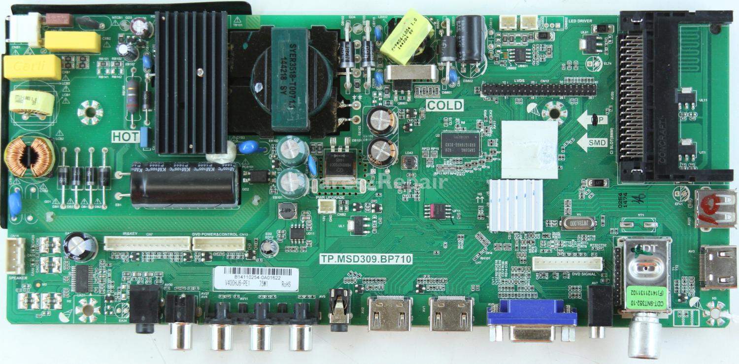 Bush 40/223FDVD - Main Board - TP.MSD309.BP710 - 4502312-3 - V400HJ6-PE1
