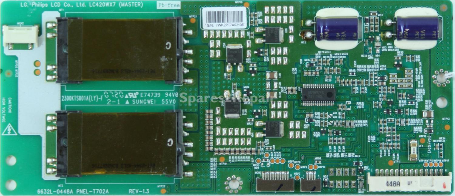 Bush IDLCD42TV25HD - Inverter - 6632L-0448A - PNEL-T702A - REV-1.3 - 2300KTS001A(LY)-F - LC420WX7 (MASTER)