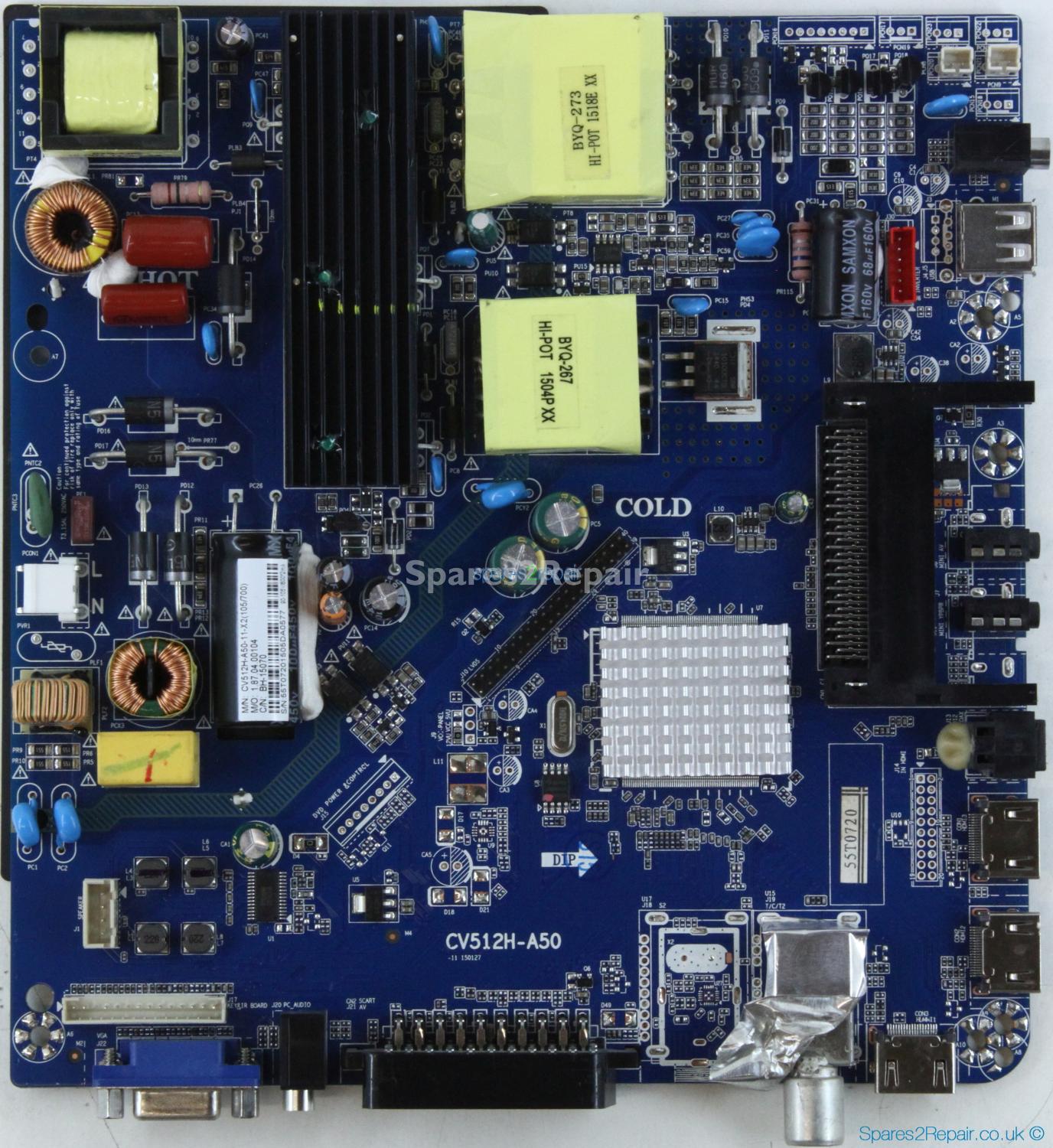 Goodmans G50238DVBT2 - Main Board - CV512H-A50-11 - 150127 - LC500DUJ-SGE1