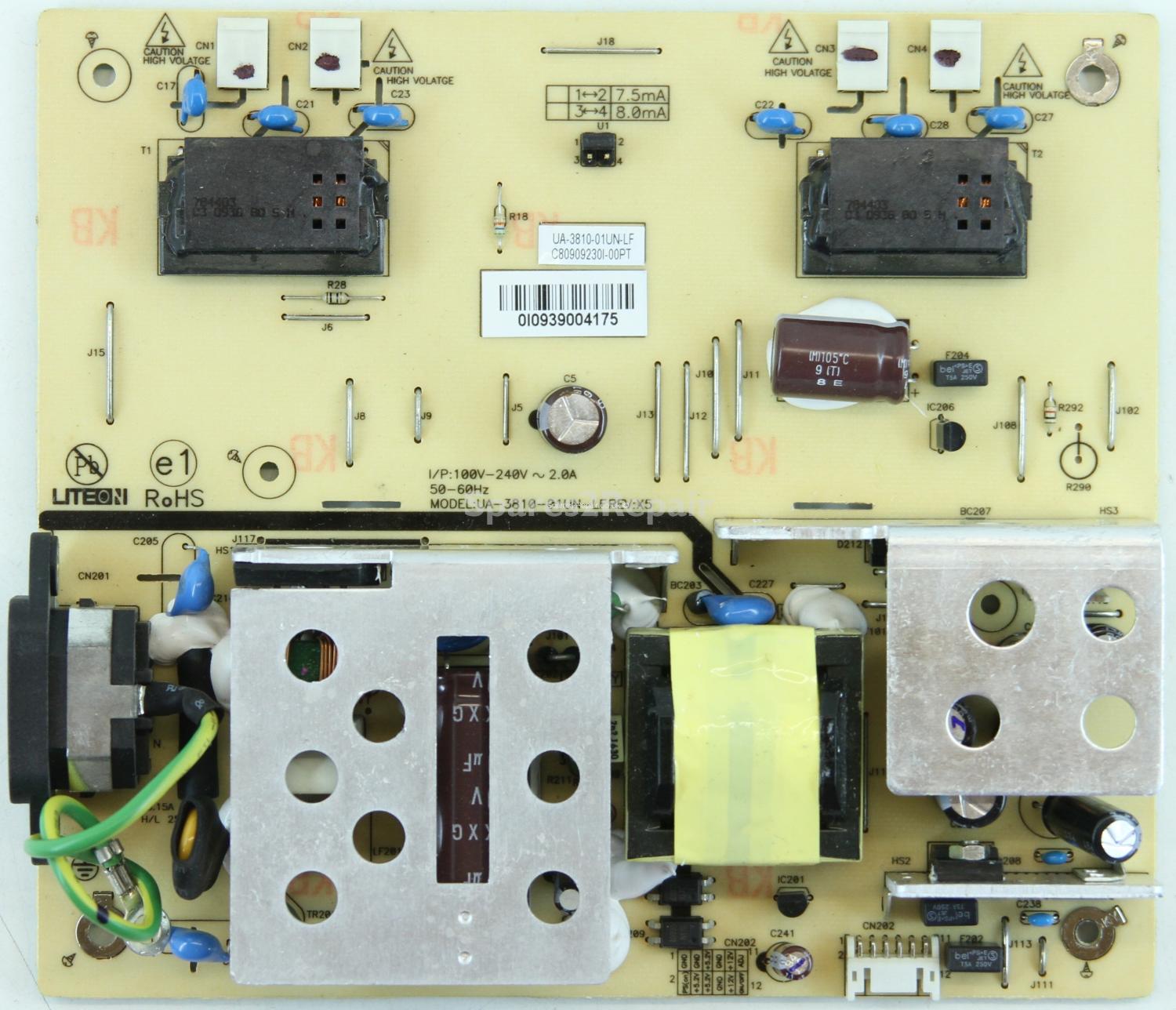 Hannspree HSG1074 - PSU - UA-3810-01UN-LF - REV:X5