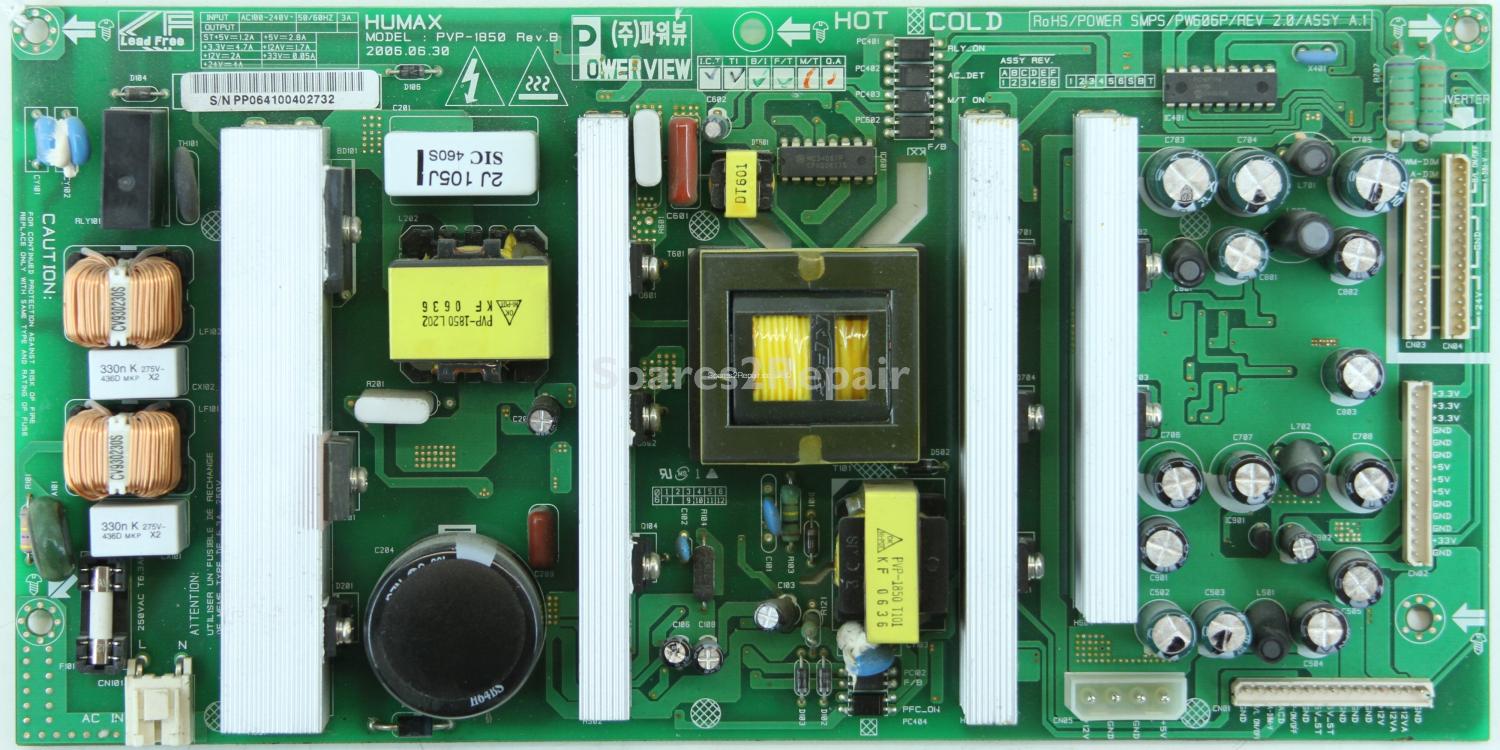 Humax LP32-TDR1 - PSU - PVP-1850 - Rev.B - PW606P/REV 2.0