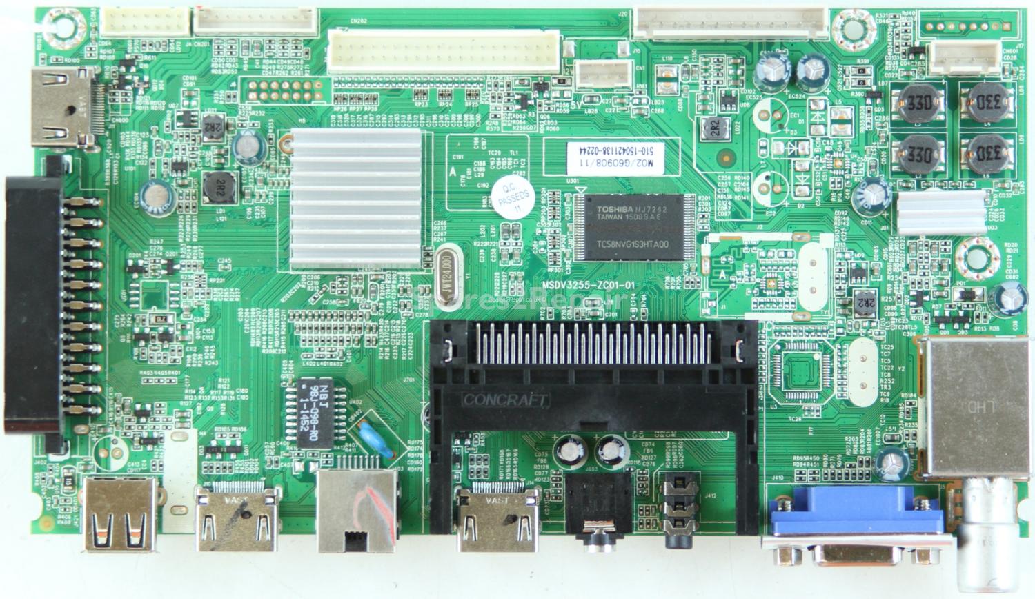 JVC LT-50C550 - Main AV - MSDV3255-ZC01-01 - M02/G60908/11