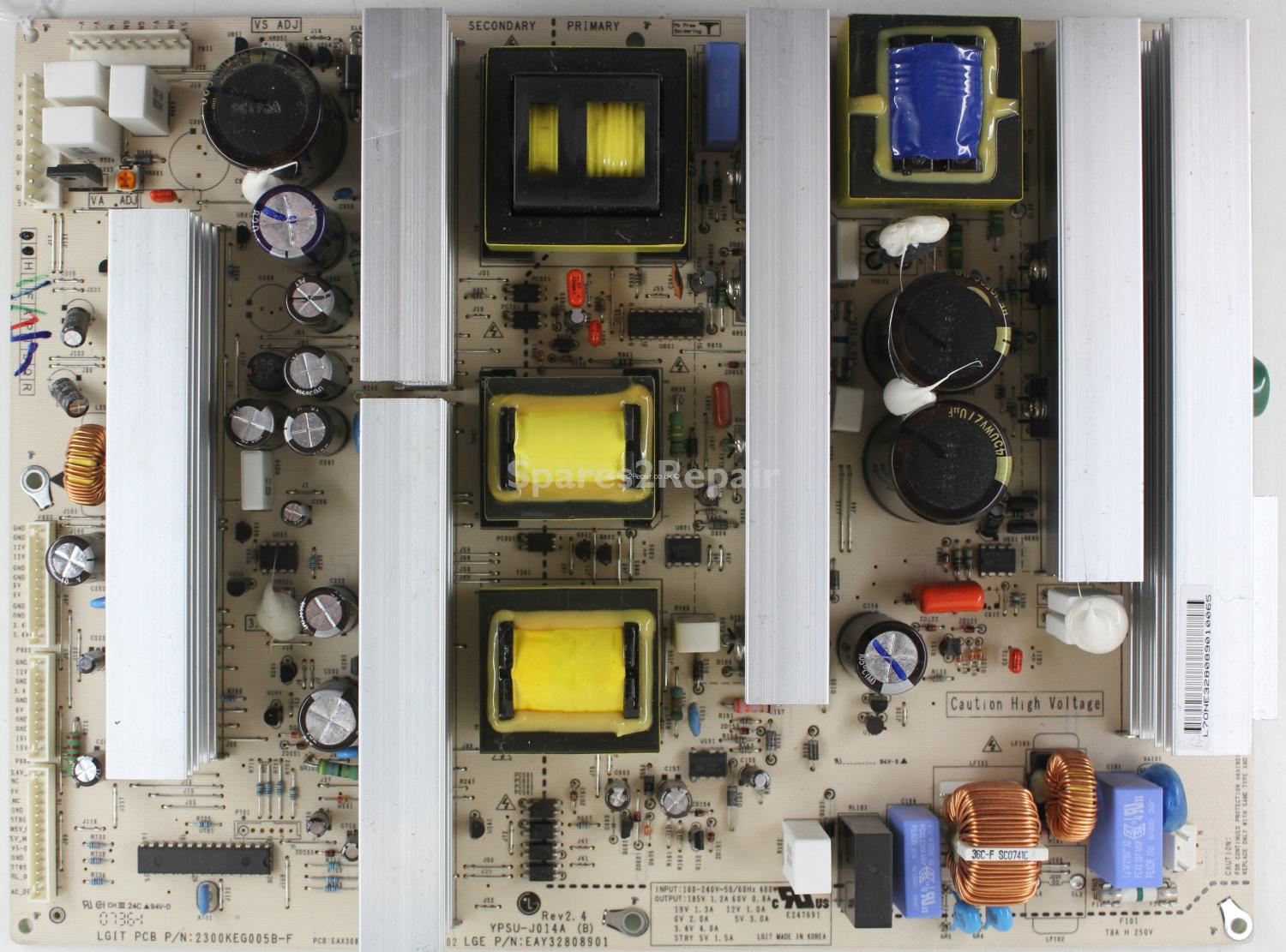 LG 42PC56-ZD - PSU - EAY32808901 - EAX30836401/10 - 2300KEG005B-F - YPSU-J014A (B) Rev2.4