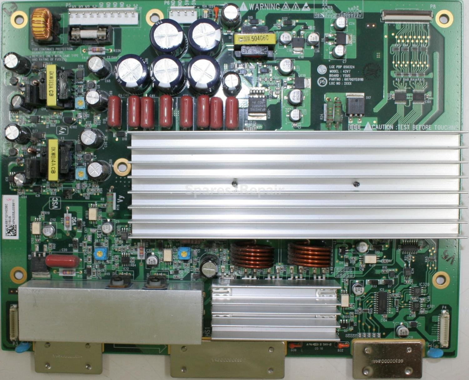 LG 42PX4DV - YSUS - 6871QYH036C - 6870QYE011B - PDP 050324 - 42V7 YSUS