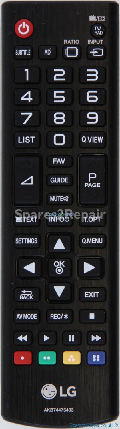 LG AKB74475403 Remote Control (Original) (Genuine)
