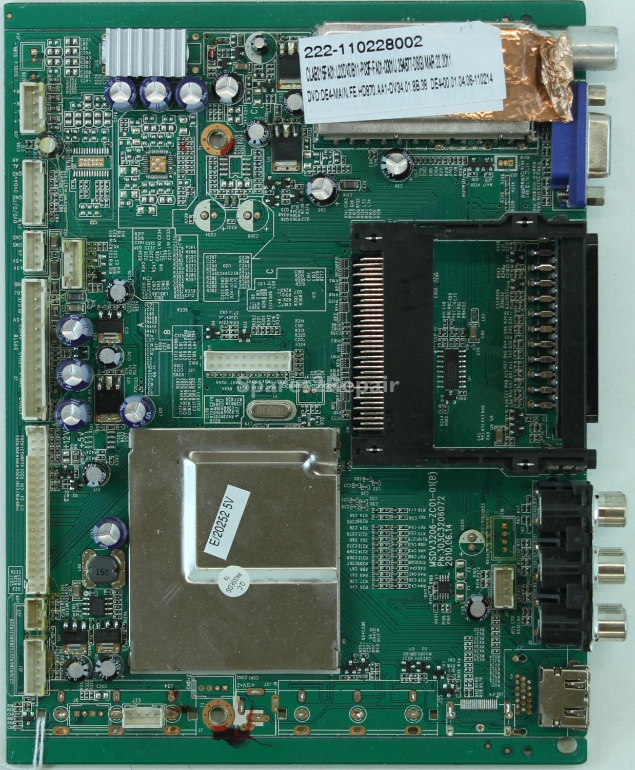 Logik L22DVDB11 - Main AV - 303C3206072 - MSDV3206-ZC01-01(B)