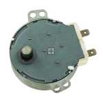 Universal TYC50A LG, Kenwood, Belling, Panasonic, DeLonghi, Goodmans, Russell Hobbs, Hitachi Microwave Circulating Synchronous Motor Assembly (7mm D Shaft, 4W, 2.5mm/3 r/min, CW/CCW, 220V-240VAC, 50/60Hz)