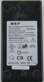 M&P - Charger - AD-1240B - 12V-3.33A