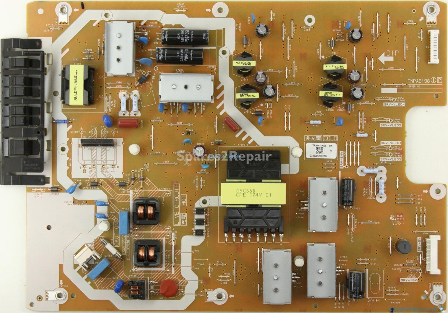 Panasonic TX-50EX700B - PSU - TZRNP01FXWE DA - TNPA6198 1P