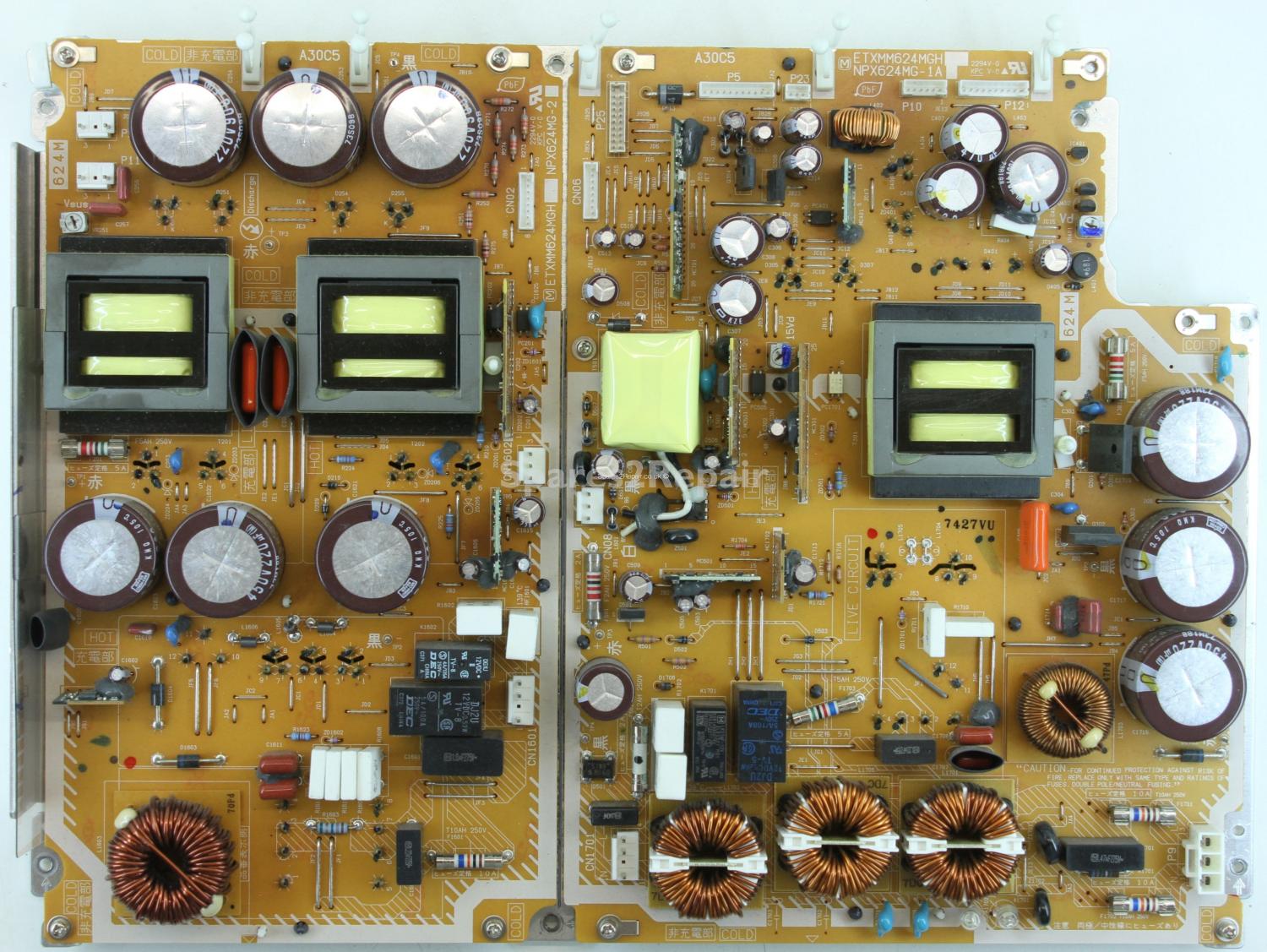 Panasonic TH-50PE700U - PSU - ETXMM624MGH - NPX624MG-1A - NPX624MG-2