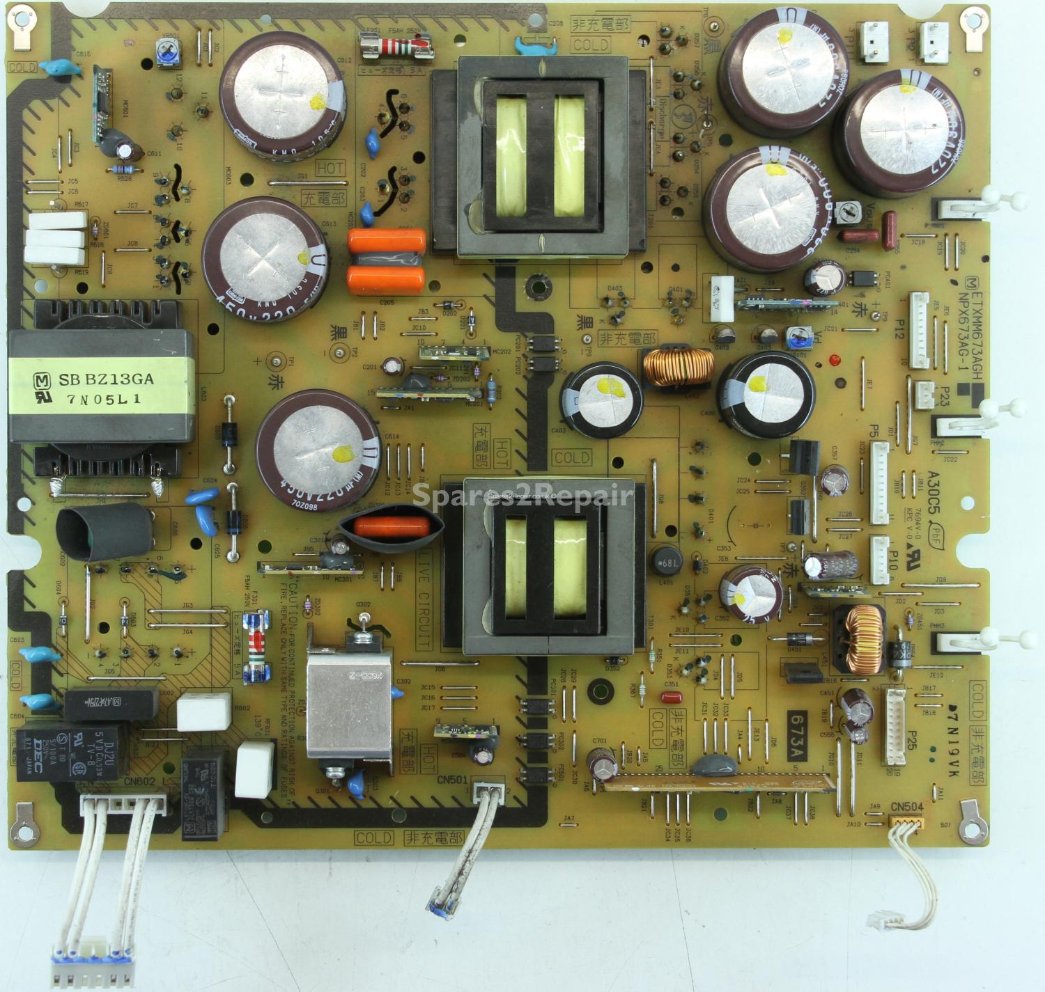 Panasonic TH-50PZ70B - PSU & Sub PSU - ETXMM673AGH - NPX673AG-1 - NPX673AG-2