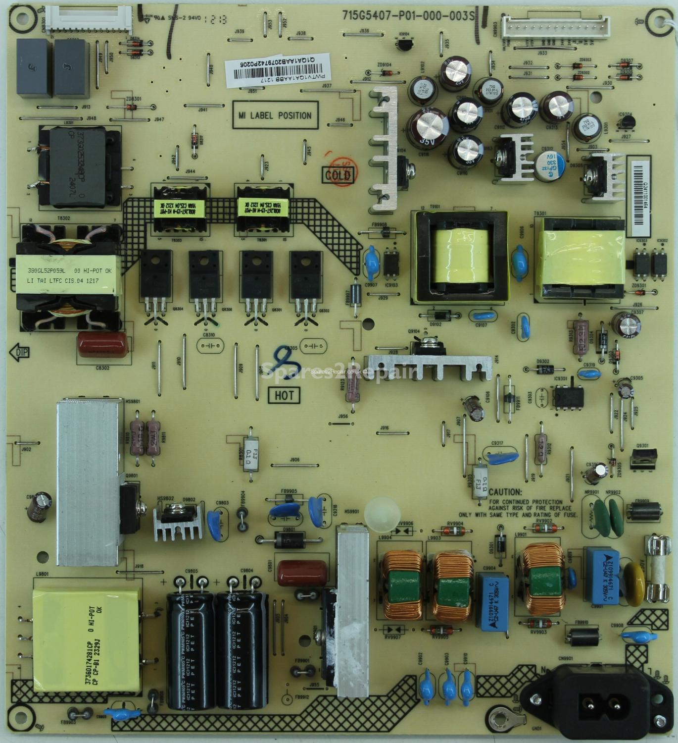 Panasonic TX-L42U5B - PSU - 715G5407-P01-000-003S - PWTV1QA1AABB - Q2411001464
