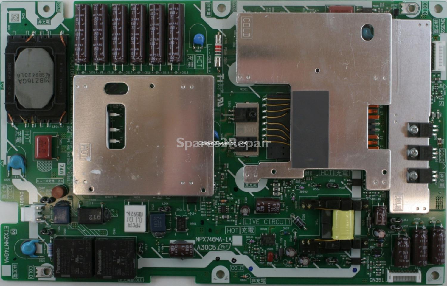 Panasonic TX-L37V10B - PSU - NPX746MA-1A - A30C5 - ETX2MM746MA