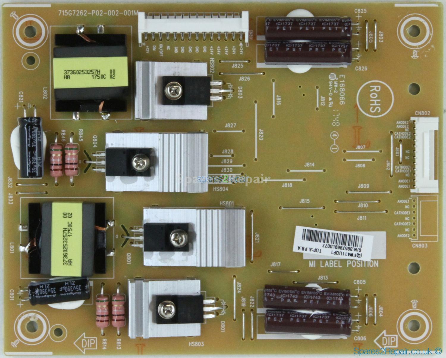 Philips 65BDL3000Q - LED Driver Board - 715G7262-P02-002-001M - FW411UQP1