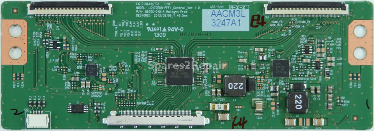 Philips 42PFL5008T/12 - T-Con - 6871L-3247A - 6870C-0451A - LC470EUN-PFF1_Control_Ver 1.0