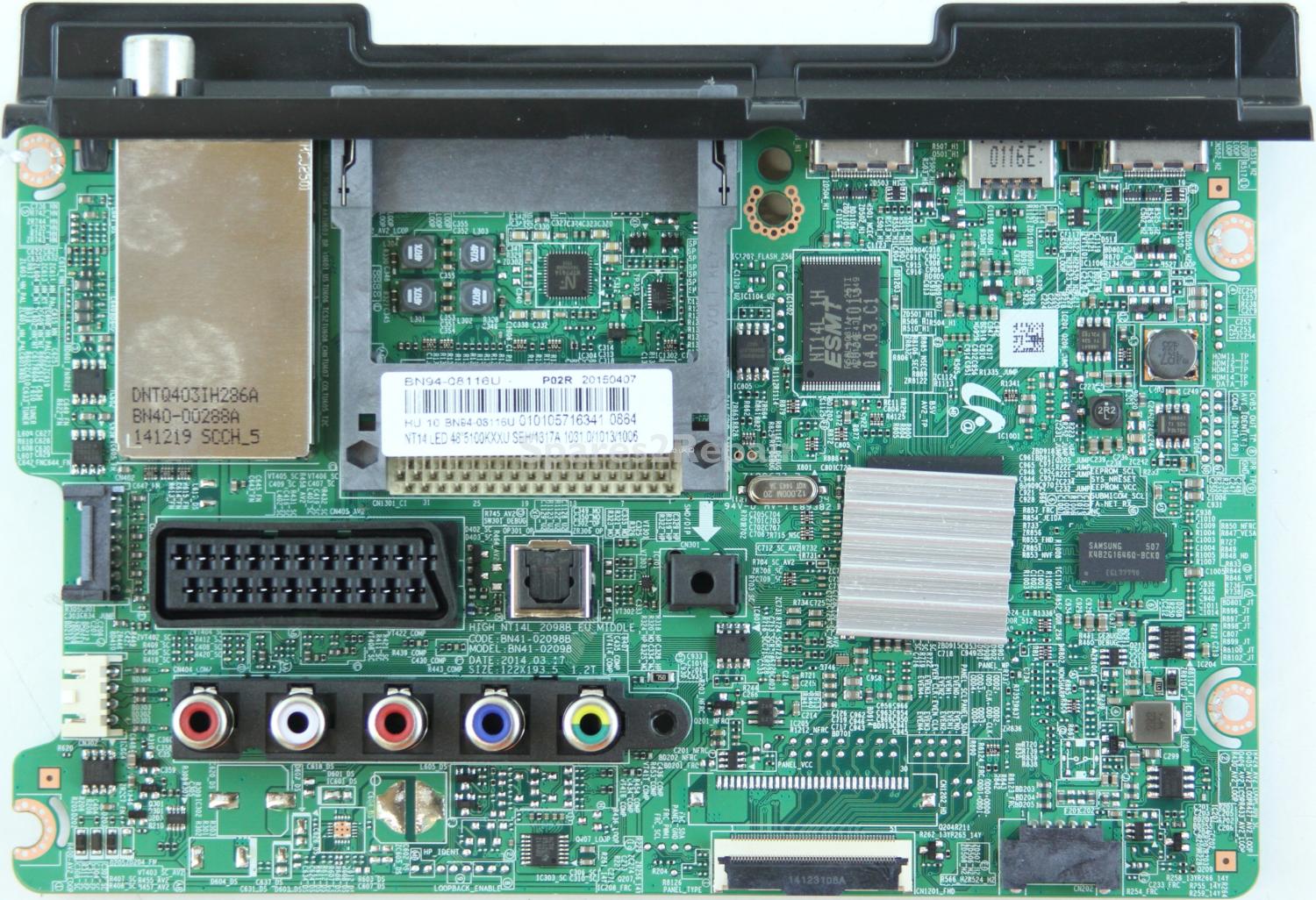 Samsung UE48J5100AK - Main AV - BN94-08116U - BN41-02098B - HIGH_NT14L_2098B_EU_MIDDLE
