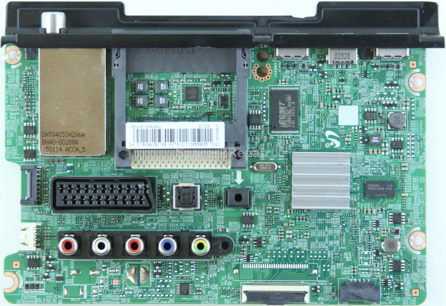 Samsung UE32J5100AK - Main AV - BN94-08116S - BN41-02098B - HIGH_NT14L_2098B_EU_MIDDLE