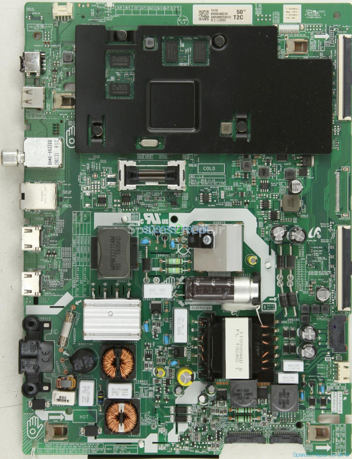 Samsung UE50NU7020K - Main 3-IN-1 Board - BN96-46824A - REV:1.2 - 3 in 1 Kant-su