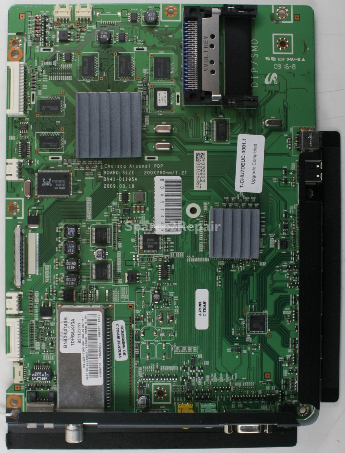 Samsung PS50B850Y1W - Main AV - BN41-01195A - BN94-02826A - Chelsea Arsenal PDP