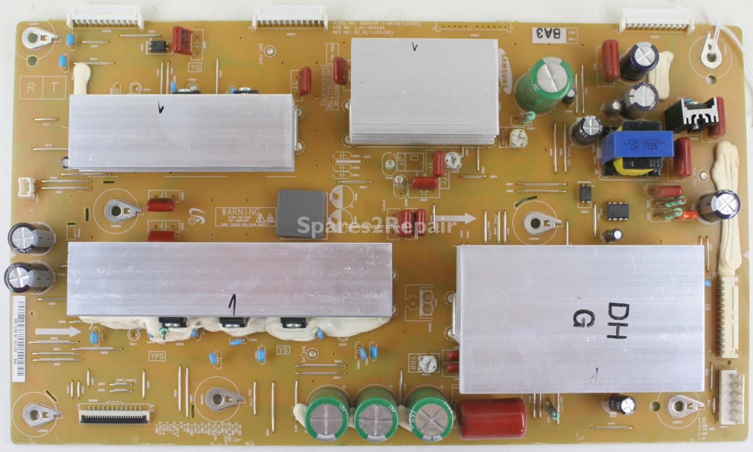 Samsung PS51D495A1K - YSUS - LJ41-09423A R1.5 - LJ92-01760B A3 - 50DH/DF_Y-MAIN(1LAYER)