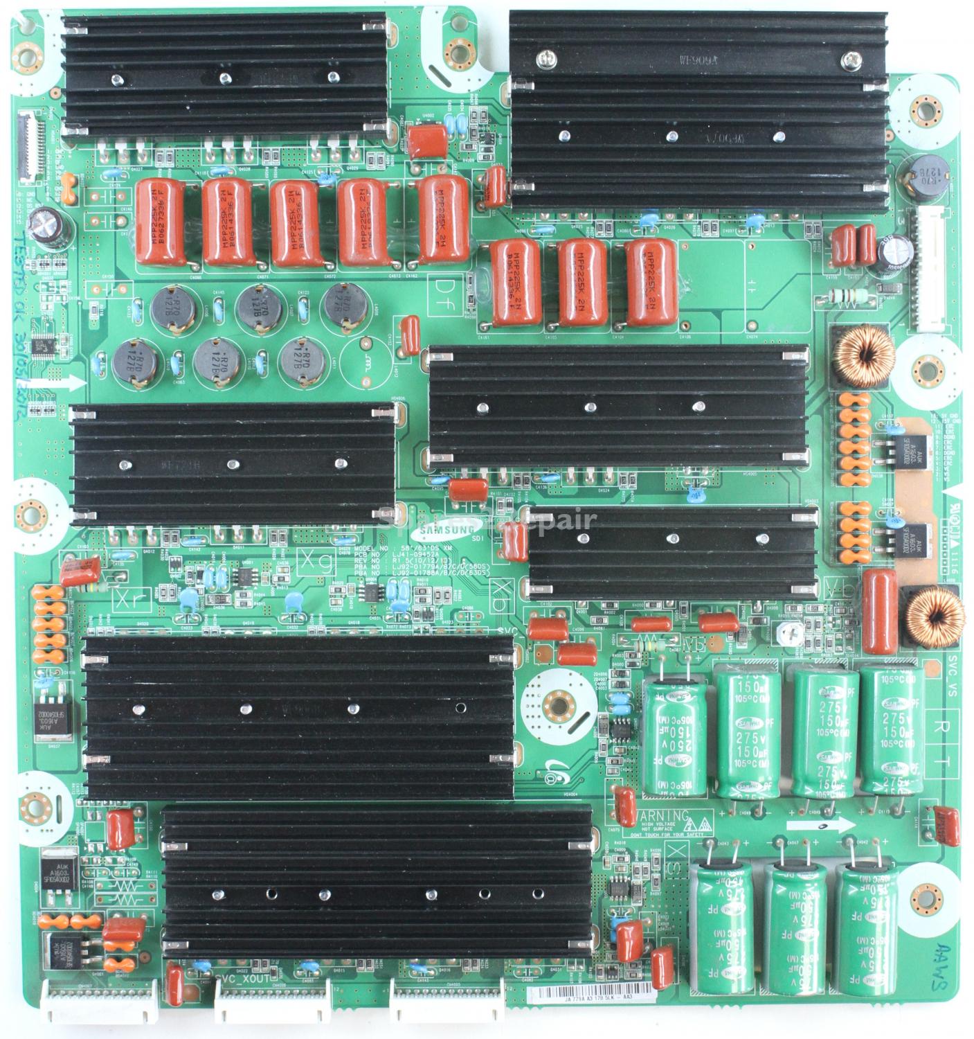 Samsung PS59D6900DK - XSUS - LJ41-09452A - R1.5 - LJ92-01779A A3 - 58/63 DS XM