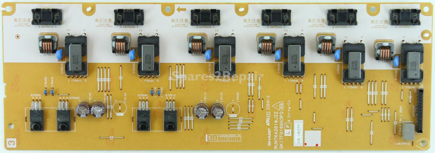Sharp LC-60C52U - Inverter - 6X-14625Y - RUNTKA261WJZZ - QKITF0168S3P2 (68)