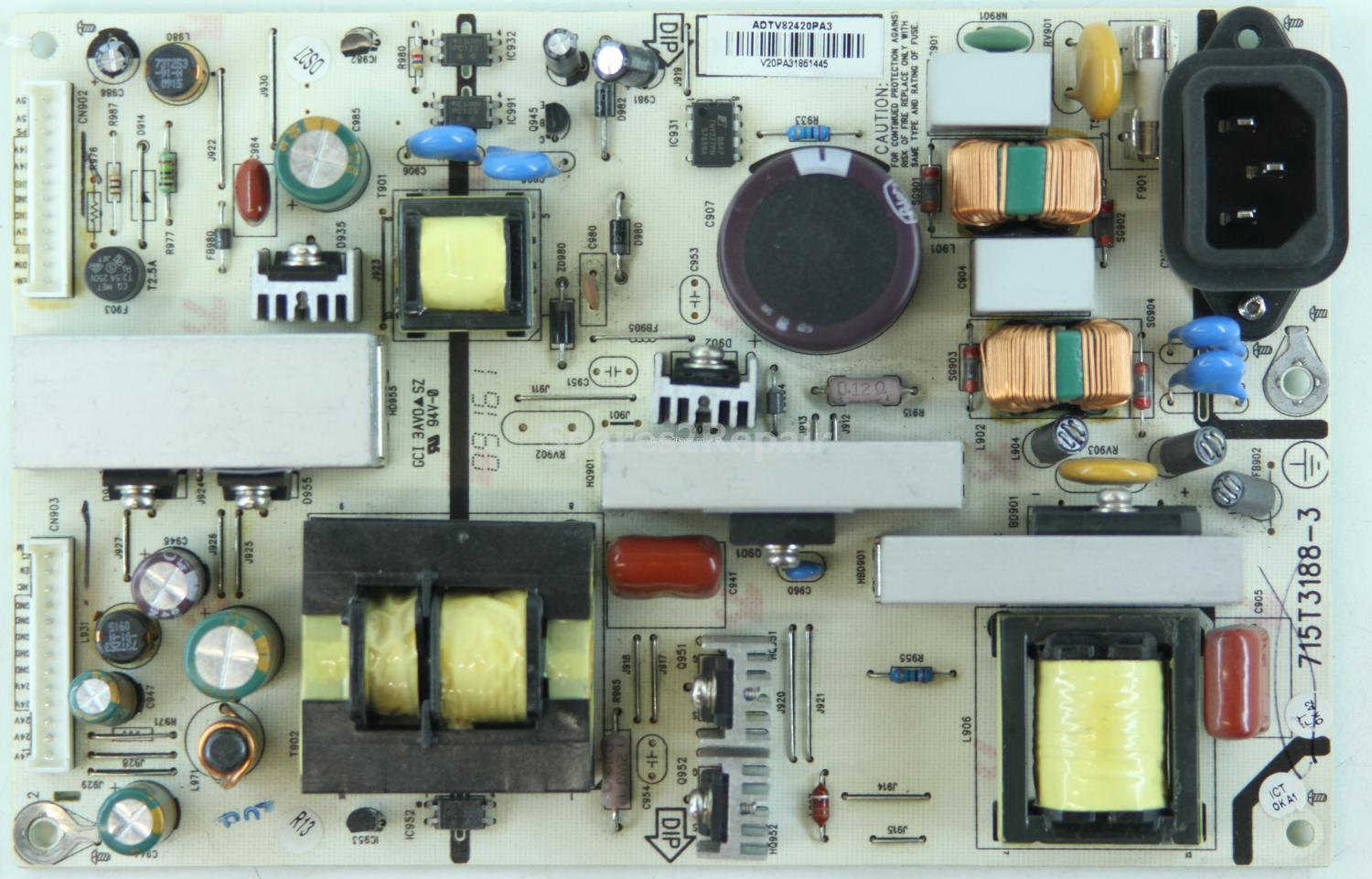 Sharp LC-32SB25E - PSU - ADTV82420PA3 - 715T3188-3