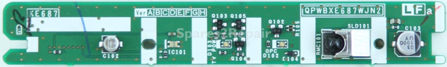 Sharp LC-37D65E - IR - QPWBXE687WJN2 - KE687