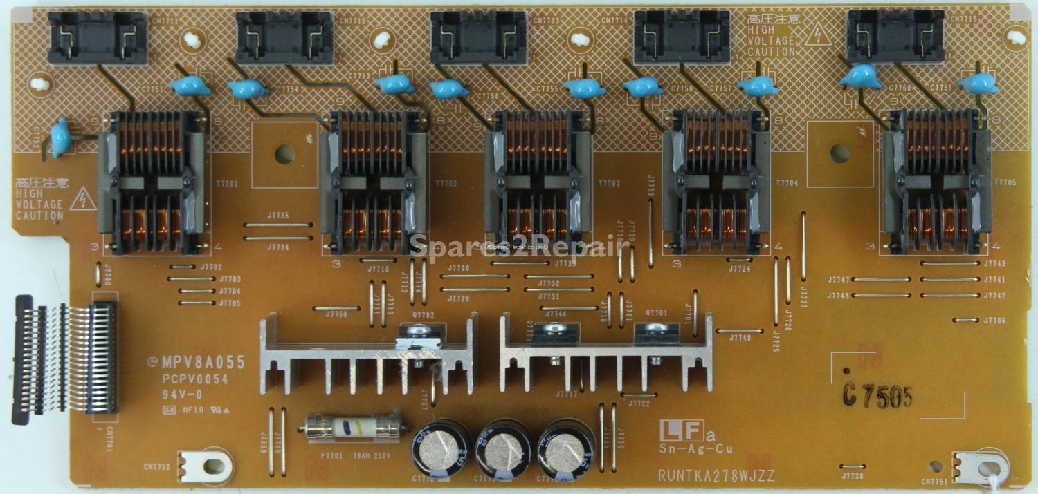 Sharp LC-37XD1E - Inverter - MPV8A055 - PCPV0054 - RUNTKA278WJZZ