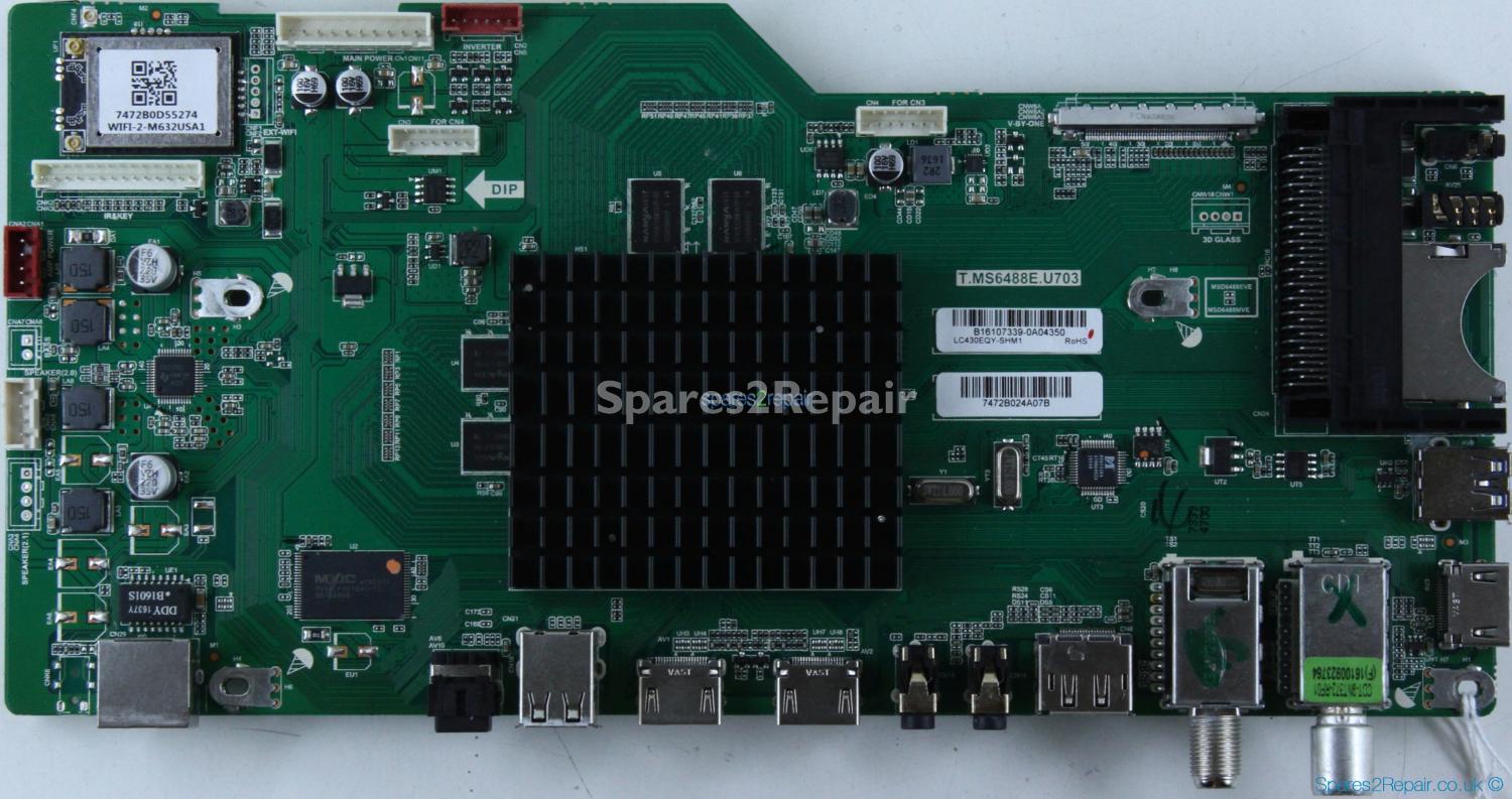 Sharp LC-43CUG8462K - Main AV - T.MS6488E.U703 - B16107339 - LC430EQY - 16I-3 CVTE