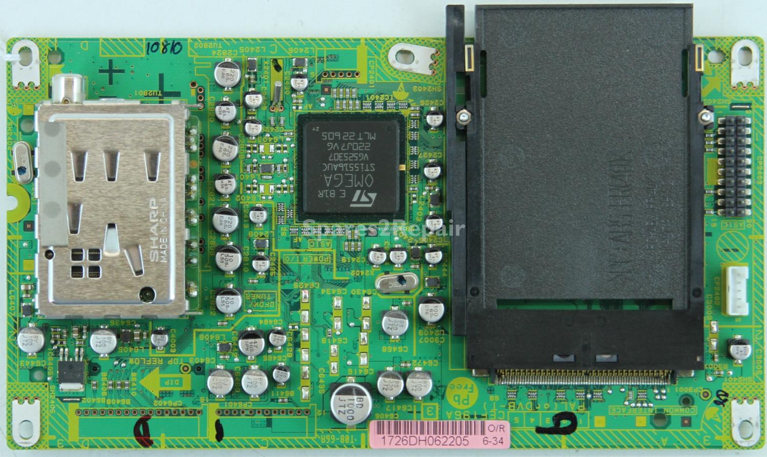 Sharp LC-20SD4E - Tuner / Card Reader - CEF196A 3 - 1726dh062205