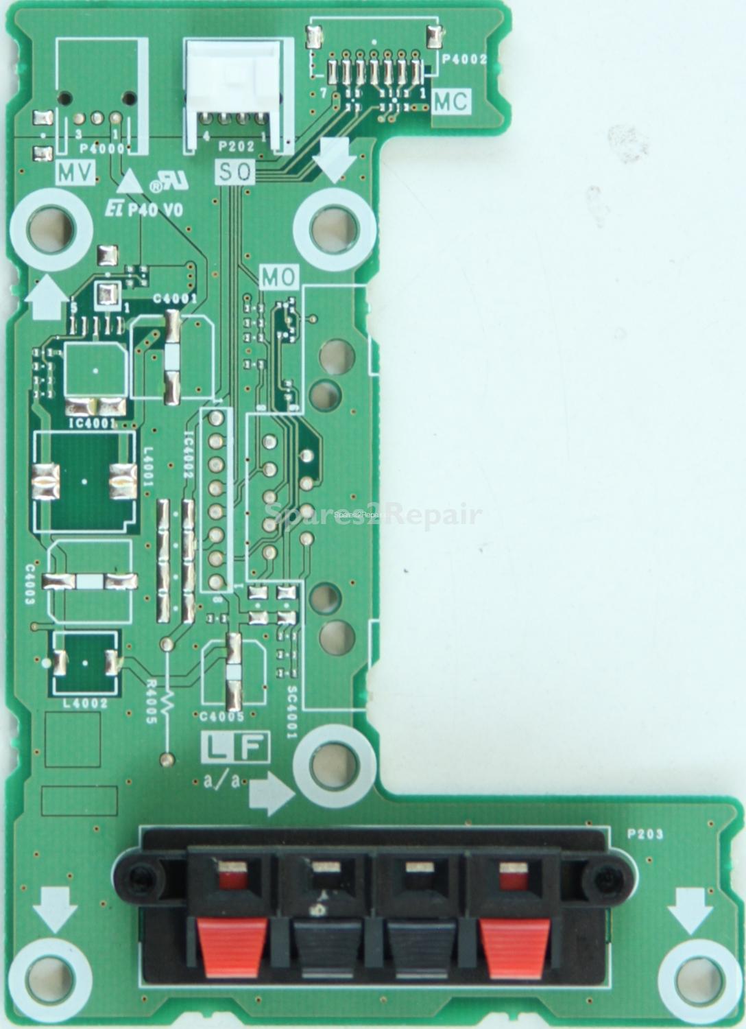 Sharp LC-37GD1E - Audio Inputs - SC276WJ - KC276