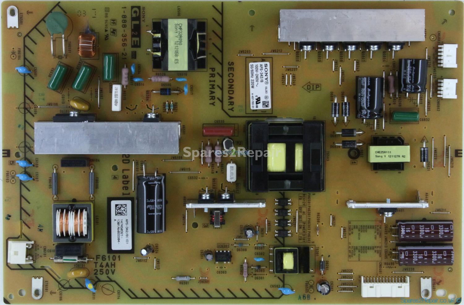 Sony KDL-55W807A - Power Supply - 1-888-356-21 - 147450321 - 4-457-765-01 - APS342/B
