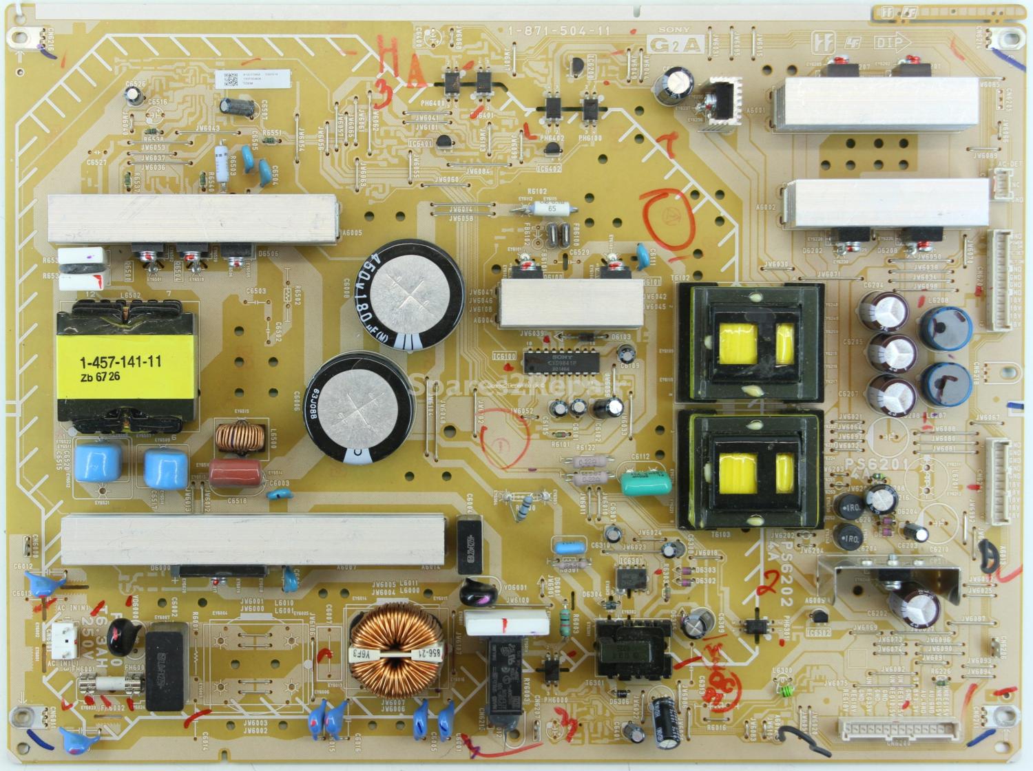 Sony KDL-46W2000 - PSU - 1-871-504-11 - A1207096A