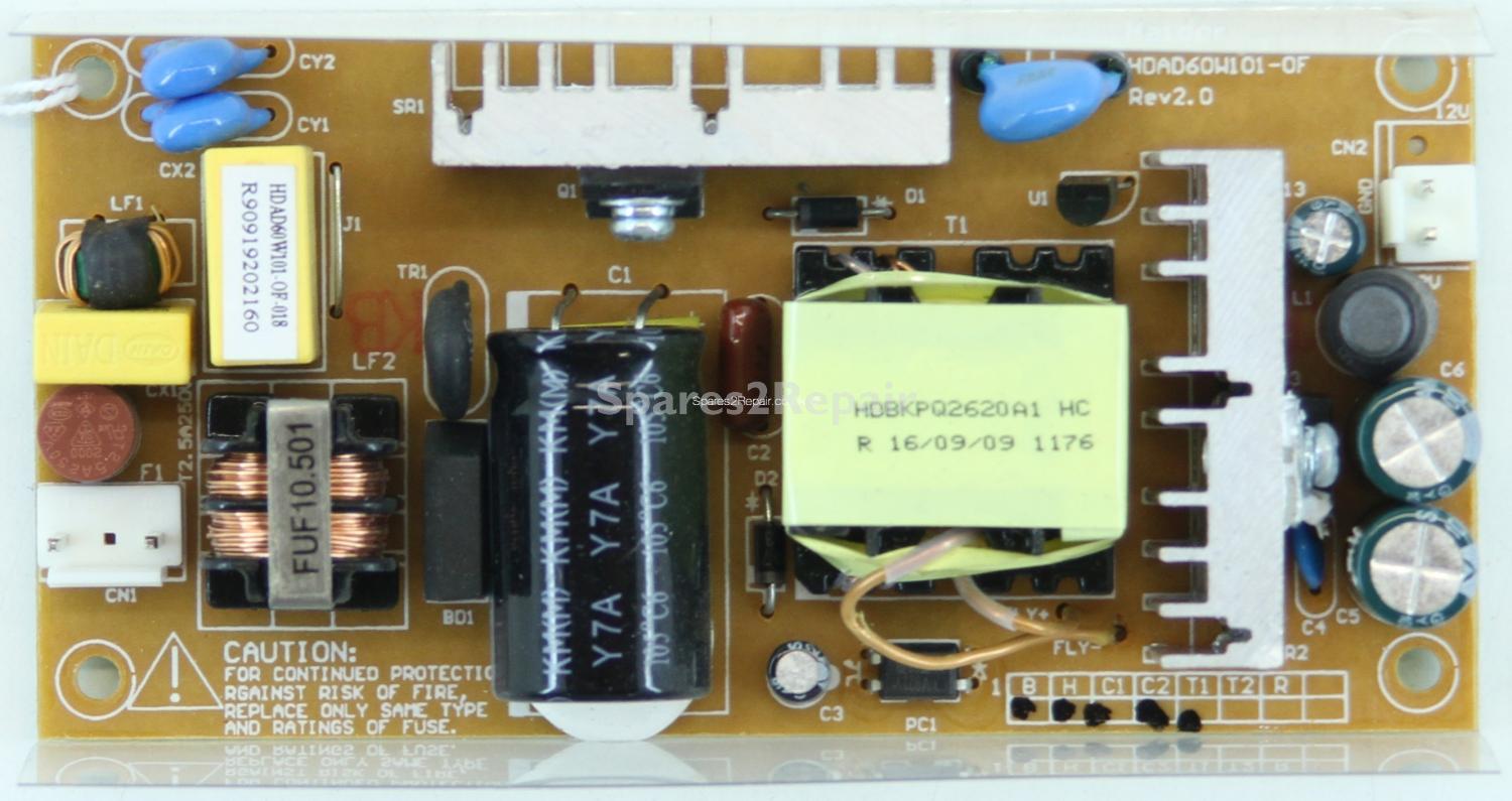Technika LCD24-620 - PSU - Haider HDAD60W101-0F Rev 2.0
