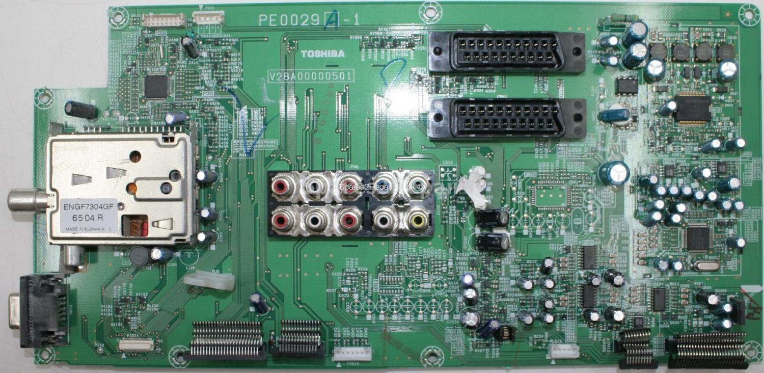 Toshiba 32WLT66 - Main AV - PE0029 A-1 - V28A00000501 - V28A00004100