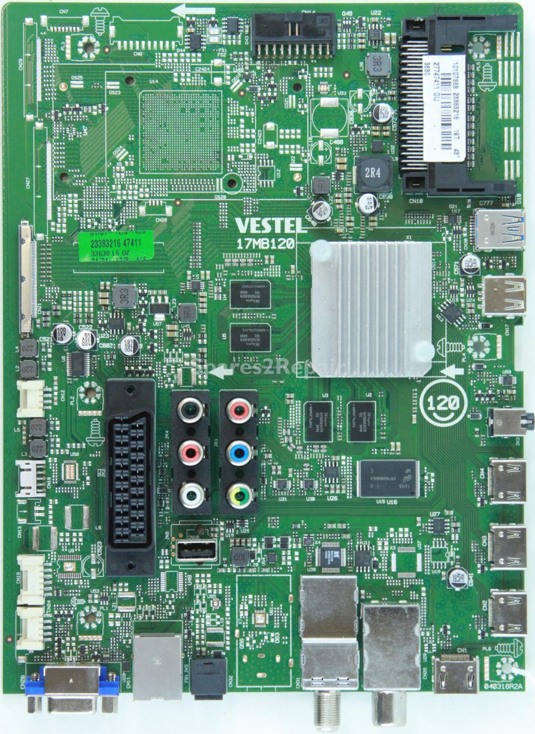 Toshiba 43U6663DB - Main AV - 23383218 - 17MB120 - 040316R2A