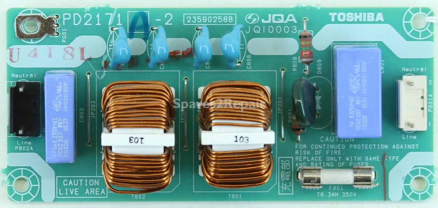 Toshiba 32WLT58 - Sub PSU - PD2171 A-2 - 23590258B - JQ10003