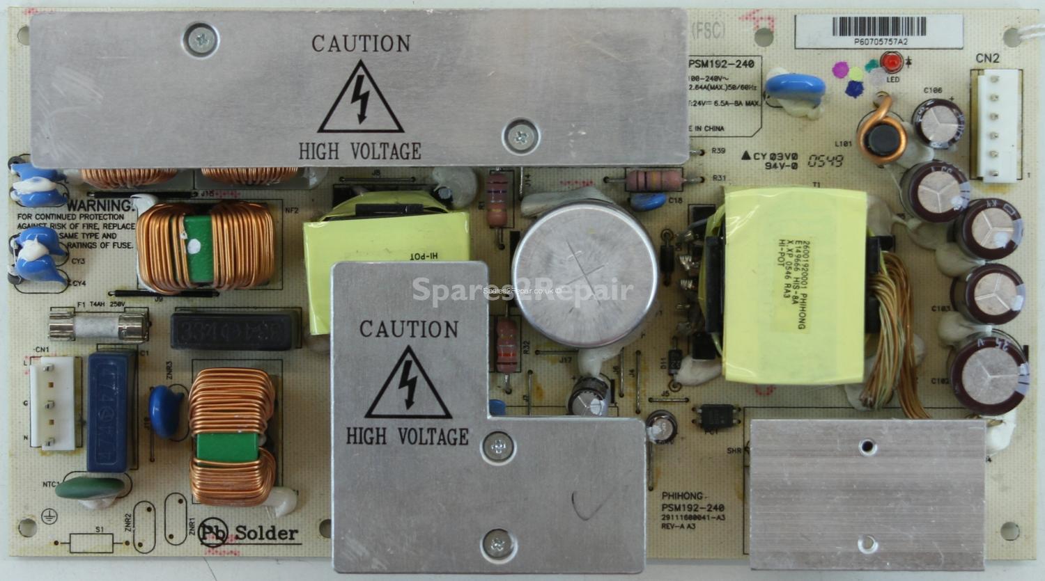 Vizio V0370M - PSU - PSM192-240 - 29111600041-A3 - Rev-A A3